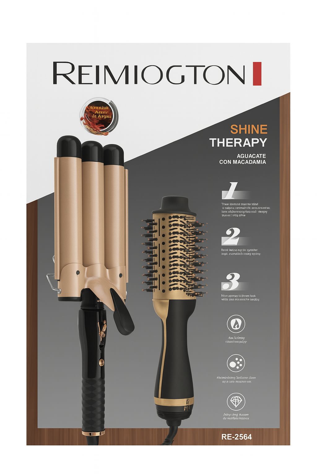 Miniatura 2 de CEPILLO SECADOR + ONDULADOR REIMIOGTON